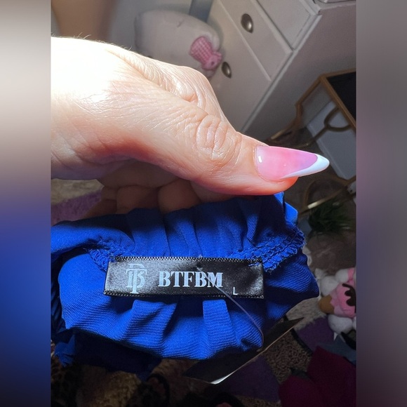 NEW Elegant Blue Women's Dress - Picture 12 of 12